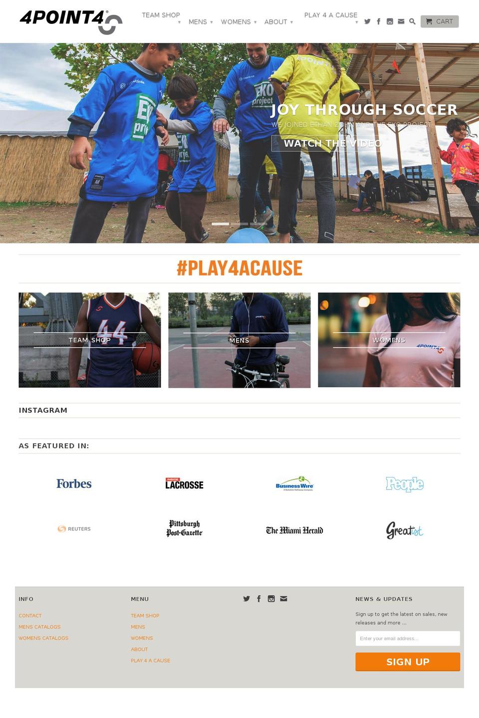 4point4store.com shopify website screenshot