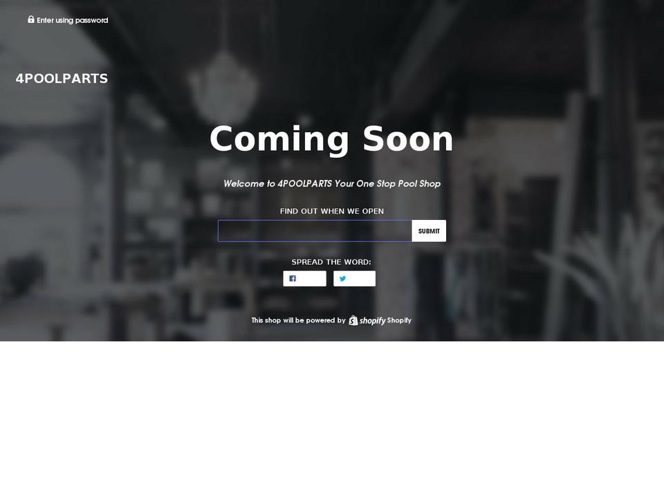 4poolparts.com — Shopify storefront screenshot