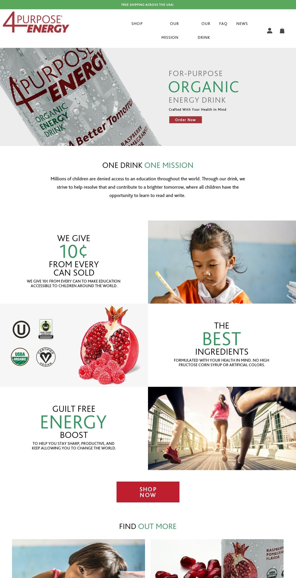 4purposeenergy.com shopify website screenshot