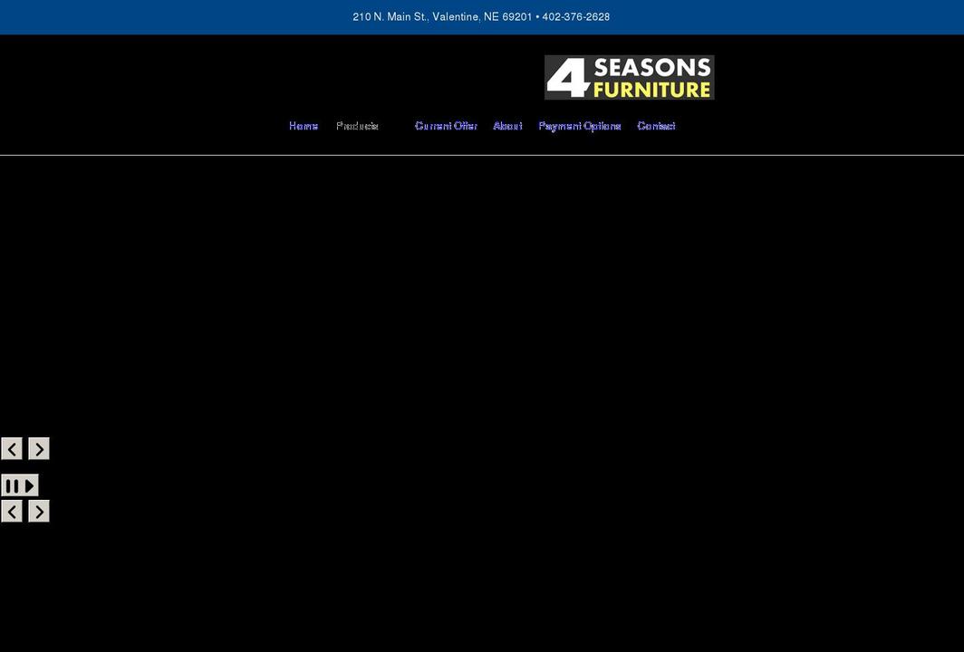 4seasonsfurniture.com shopify website screenshot