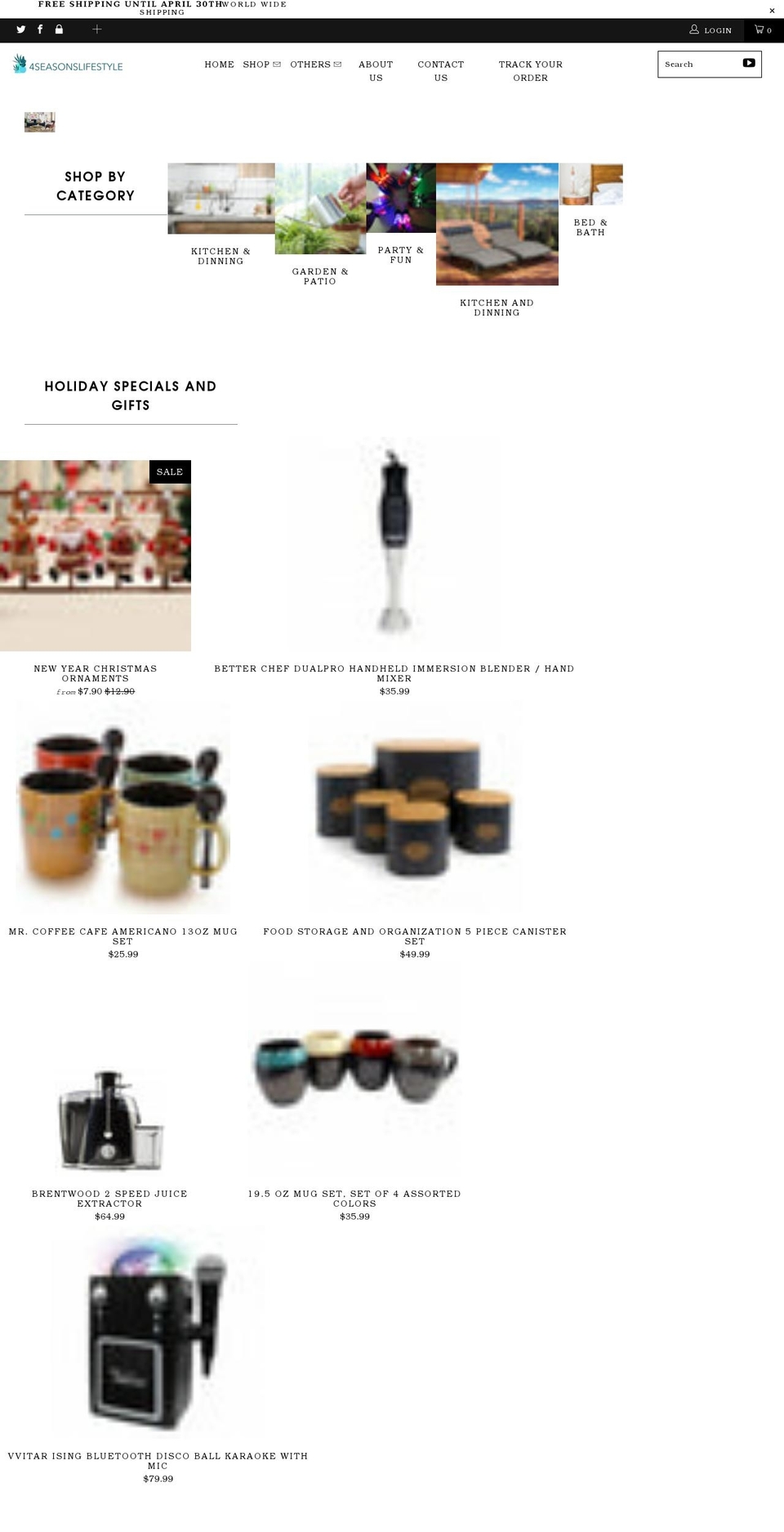 4seasonslifestyle.com shopify website screenshot