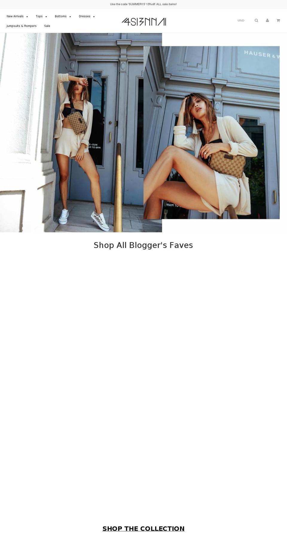 4si3nna.com shopify website screenshot