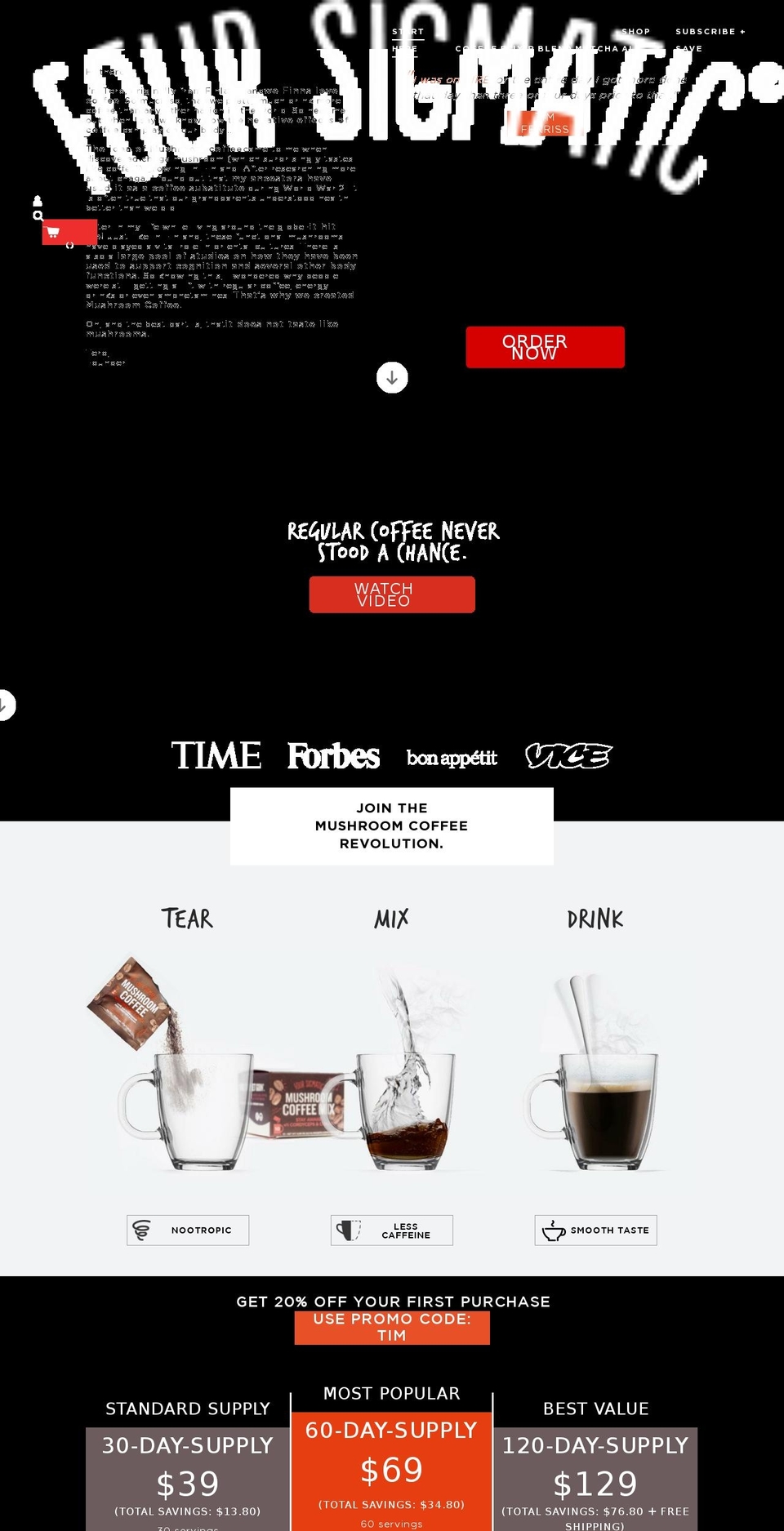 4sigmatic.com — Shopify storefront screenshot