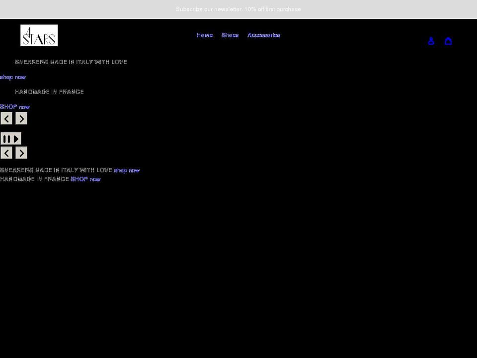 4starsbrand.com shopify website screenshot