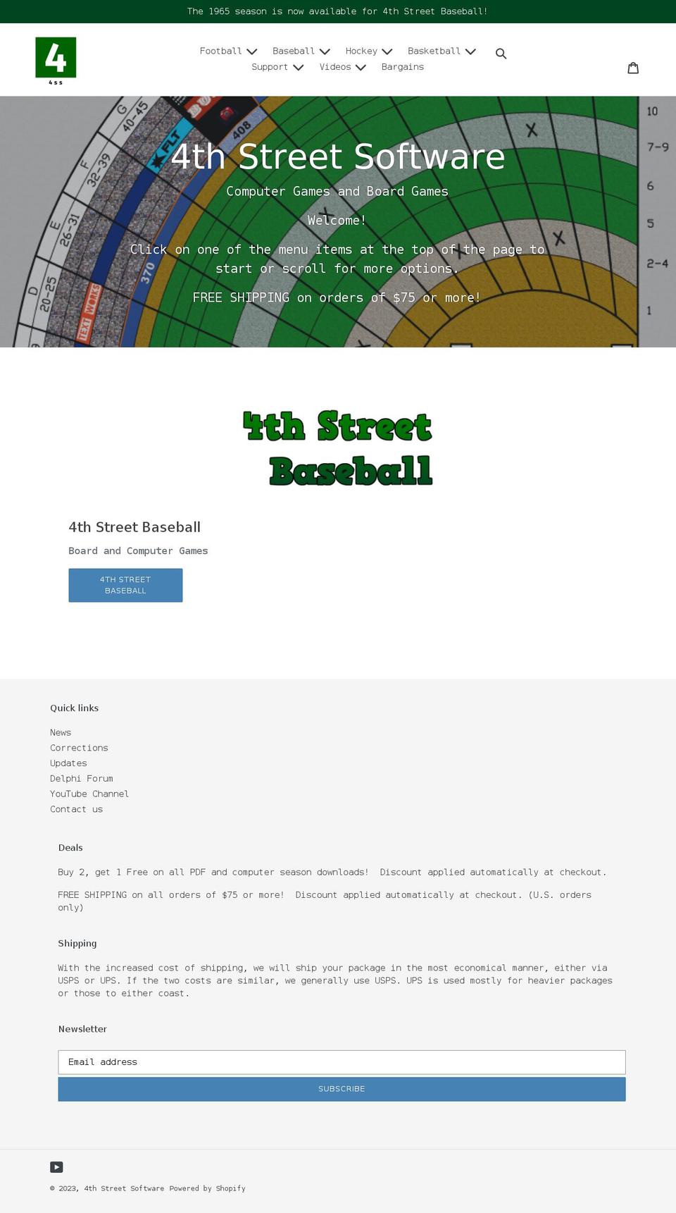 4th-street-software.com shopify website screenshot