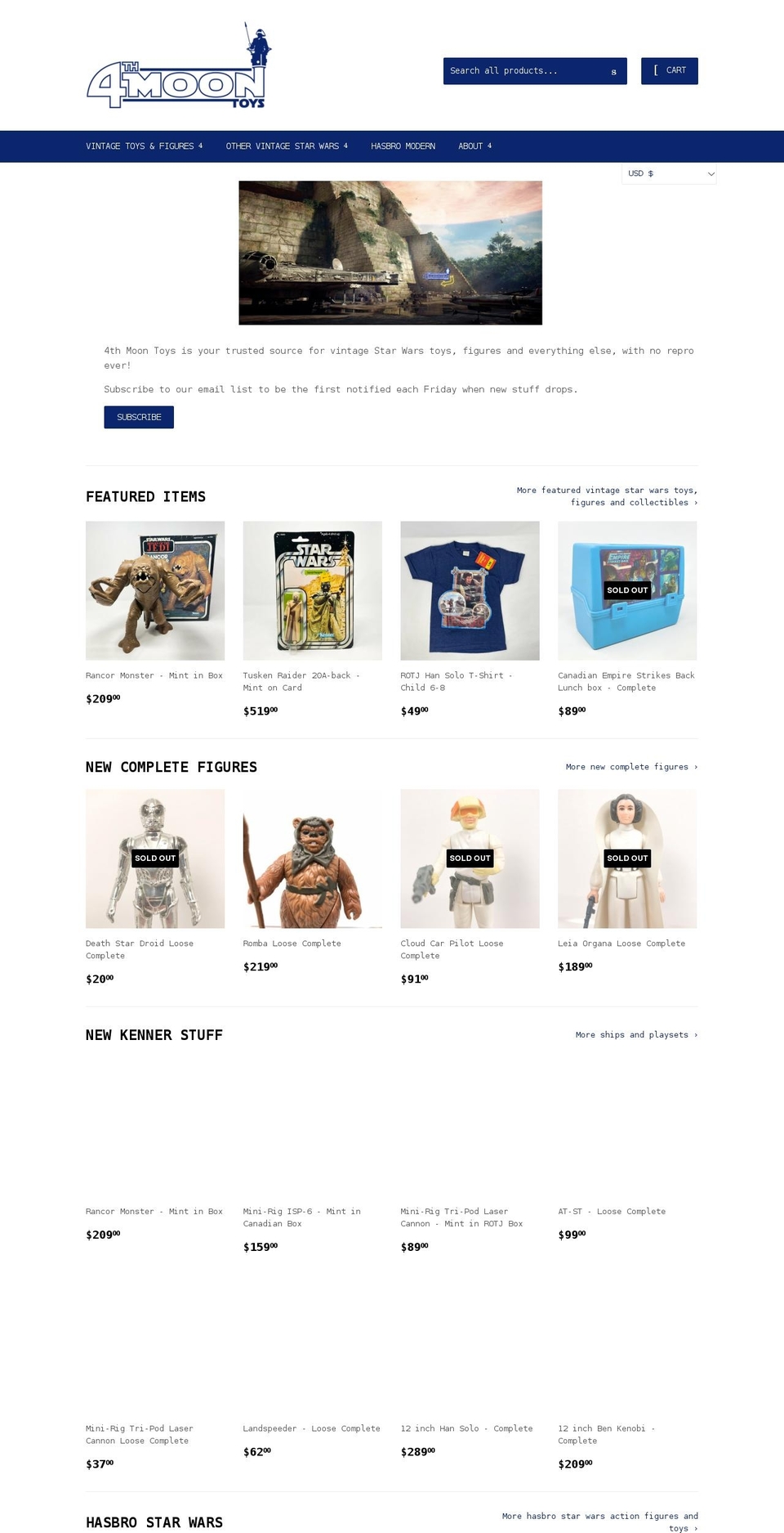 4thmoontoys.com shopify website screenshot