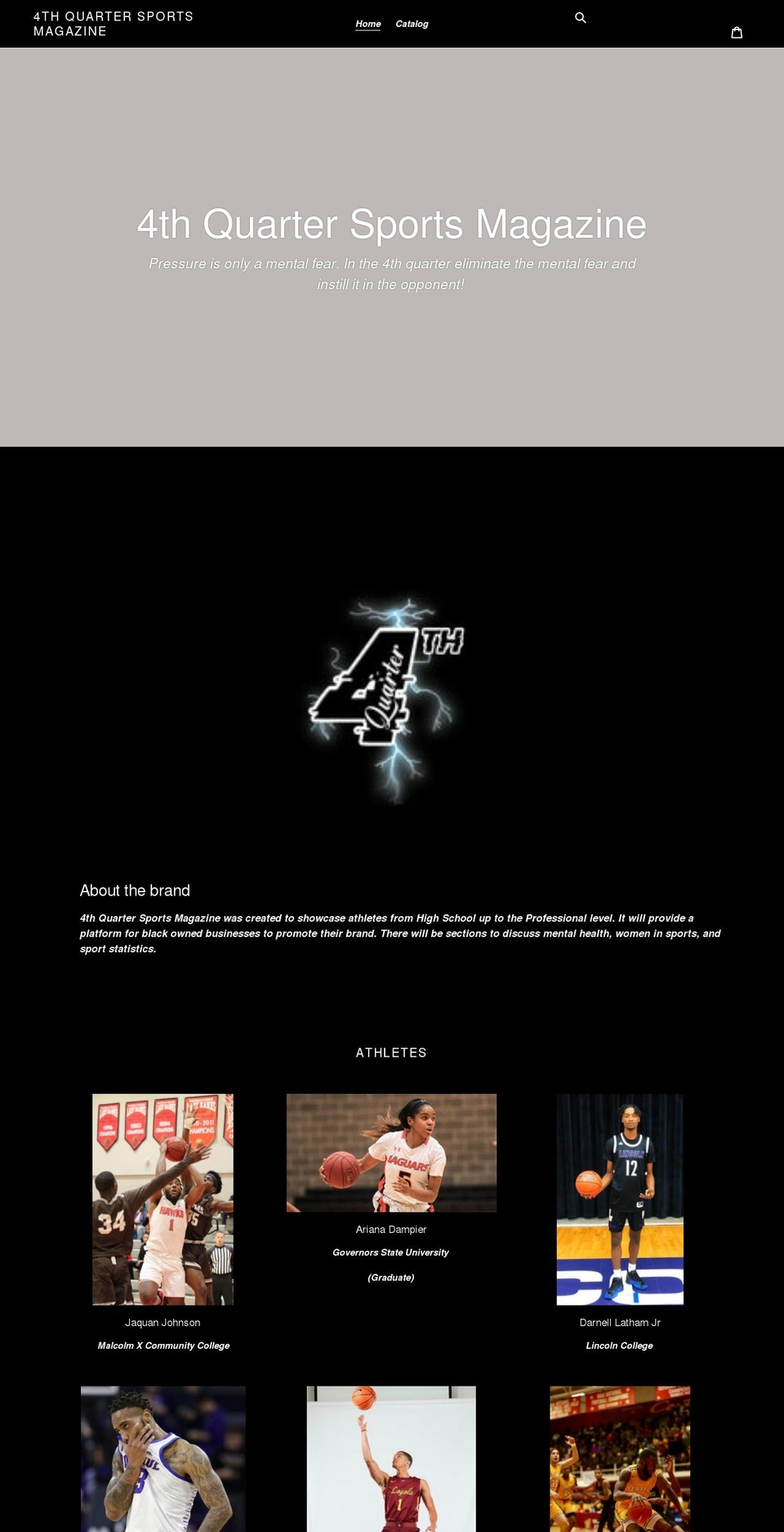 4thquartersportsmagazine.com shopify website screenshot