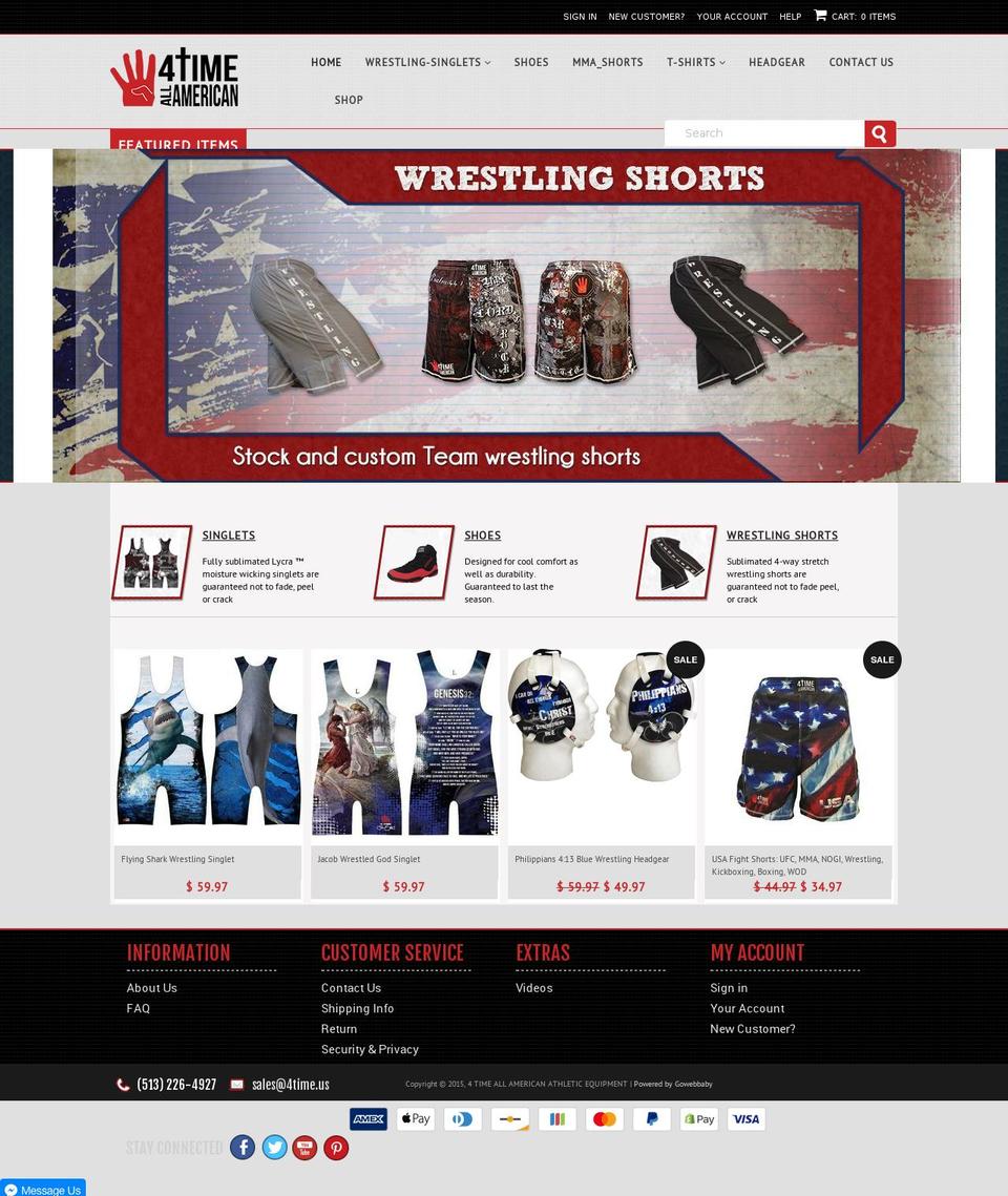 4time.com — Shopify storefront screenshot