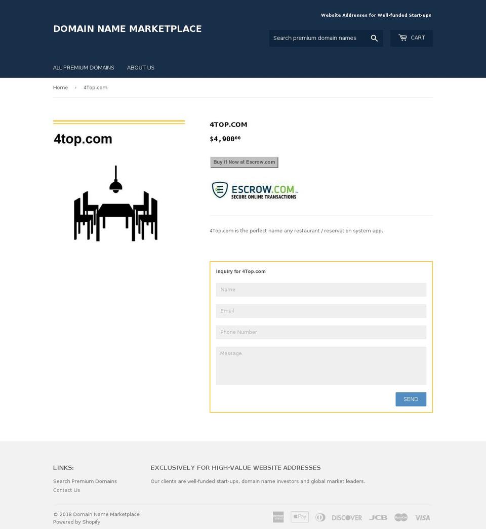 4top.com — Shopify storefront screenshot