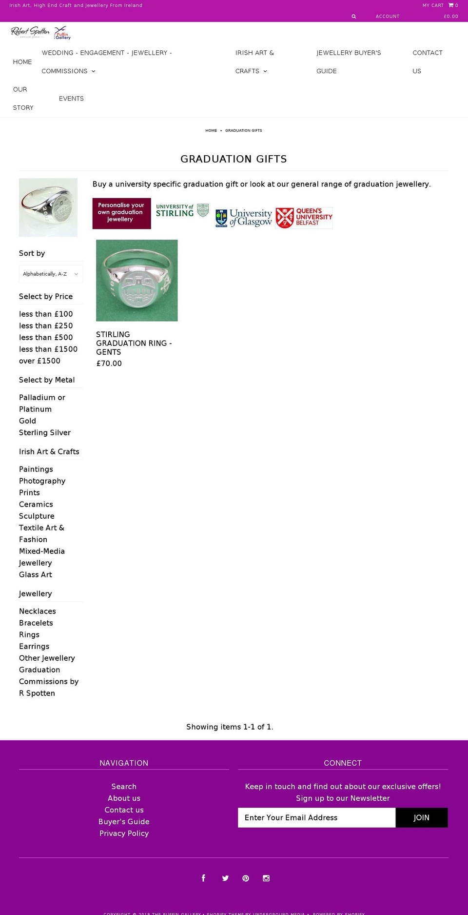 4urgraduation.com — Shopify storefront screenshot
