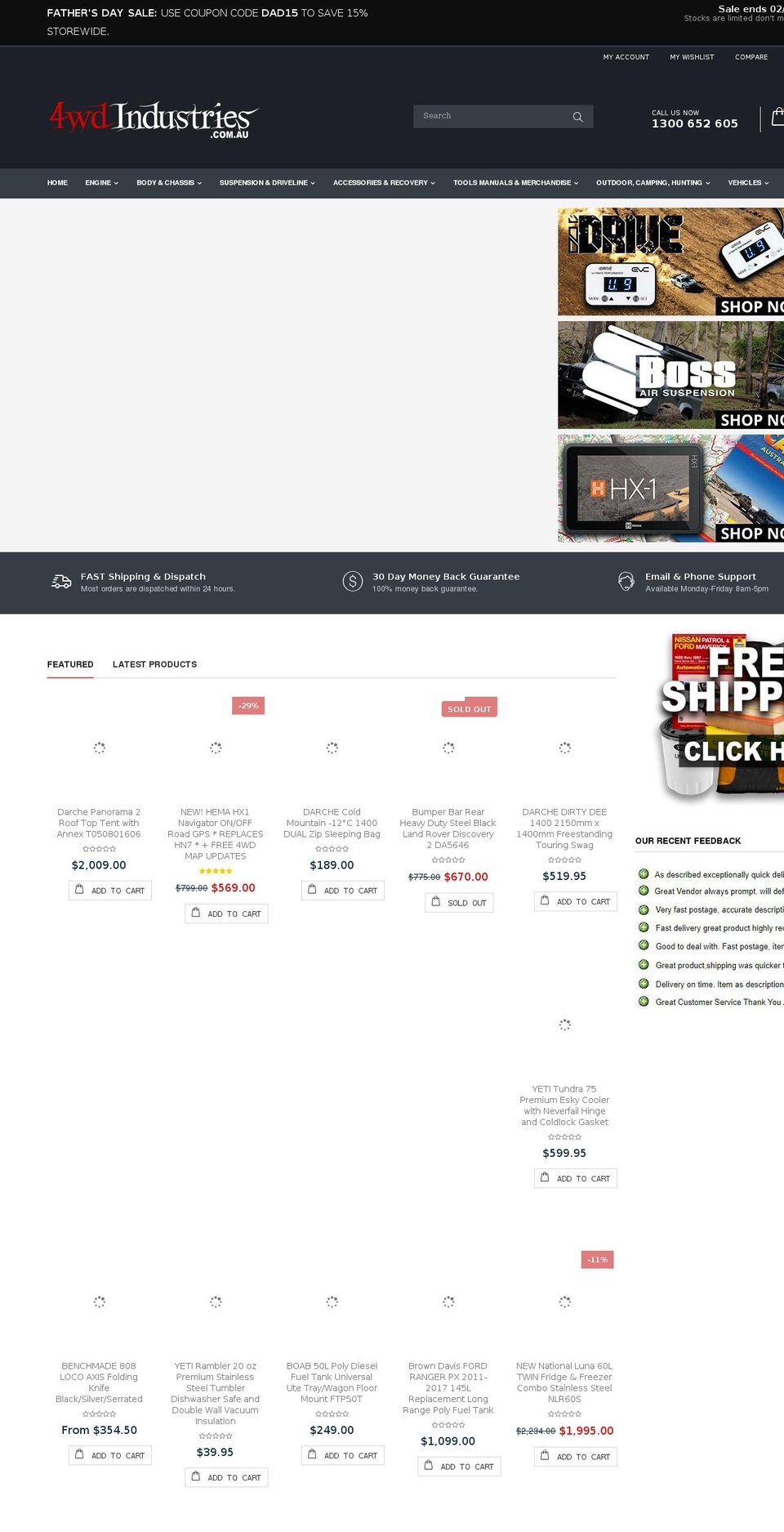 4wdindustries.com.au shopify website screenshot