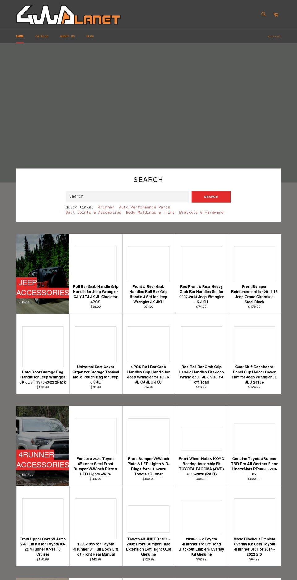 4wdplanet.com shopify website screenshot