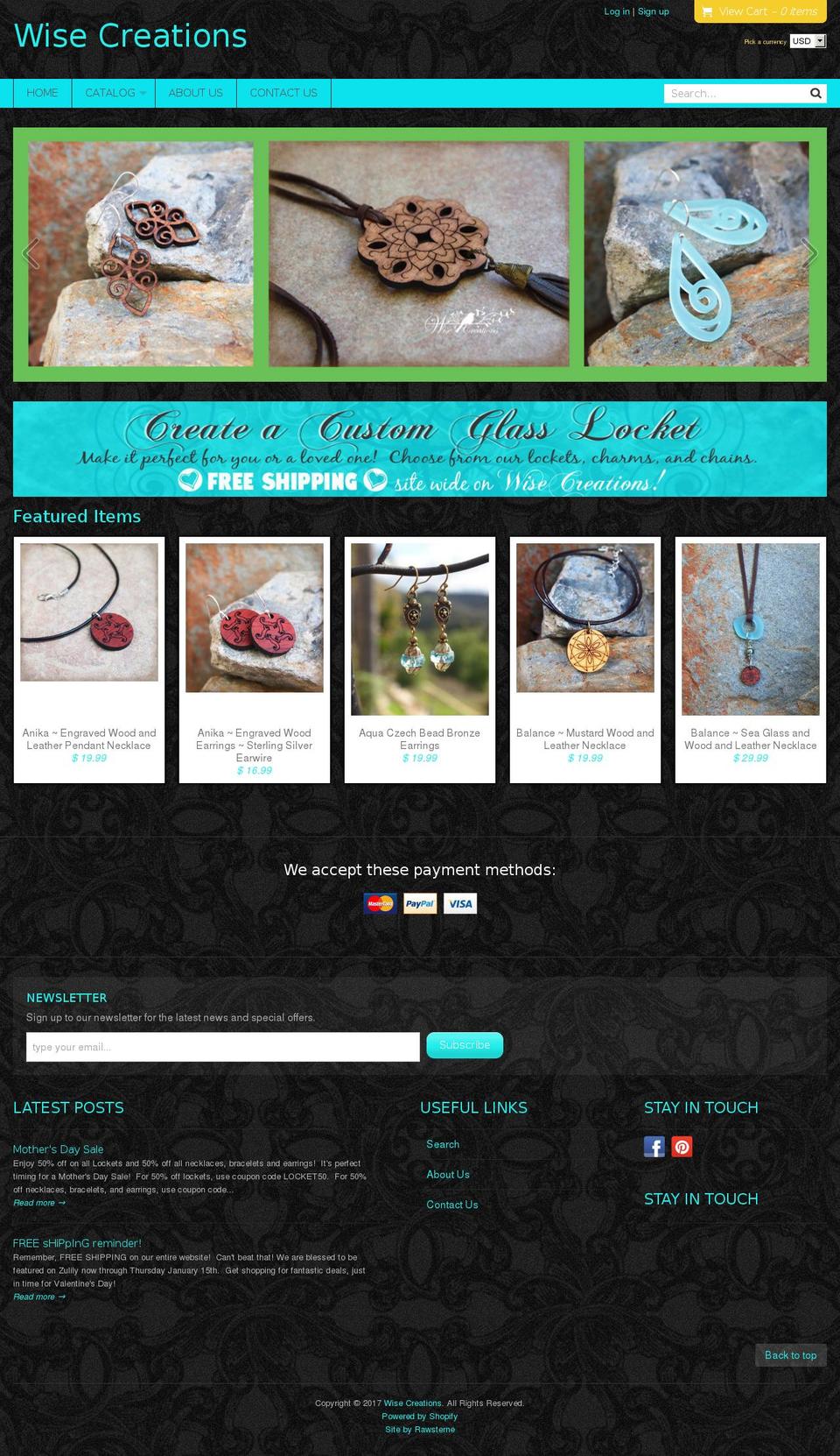 Fresh Shopify theme site example 4wisecreations.com