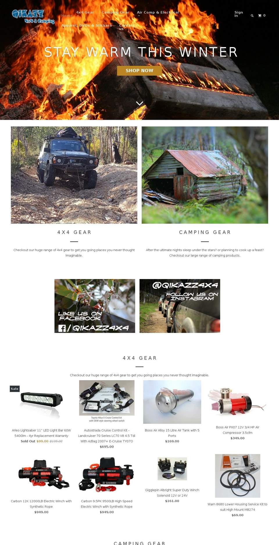 4x4andcamping.com — Shopify storefront screenshot