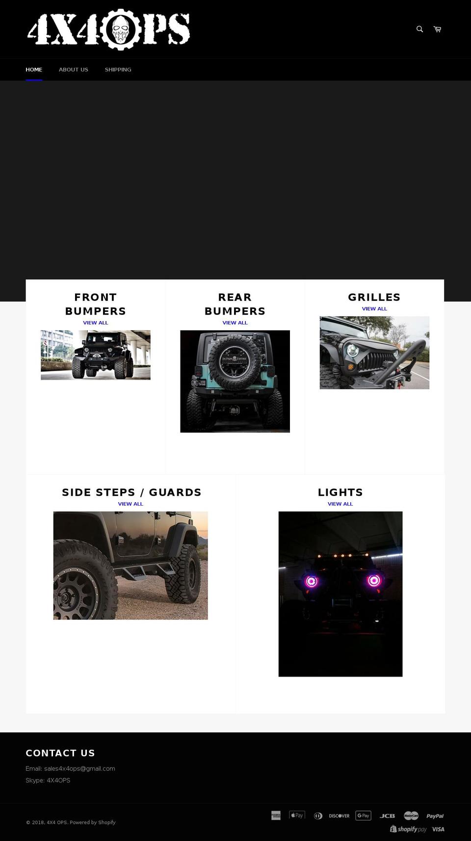 4x4ops.com — Shopify storefront screenshot