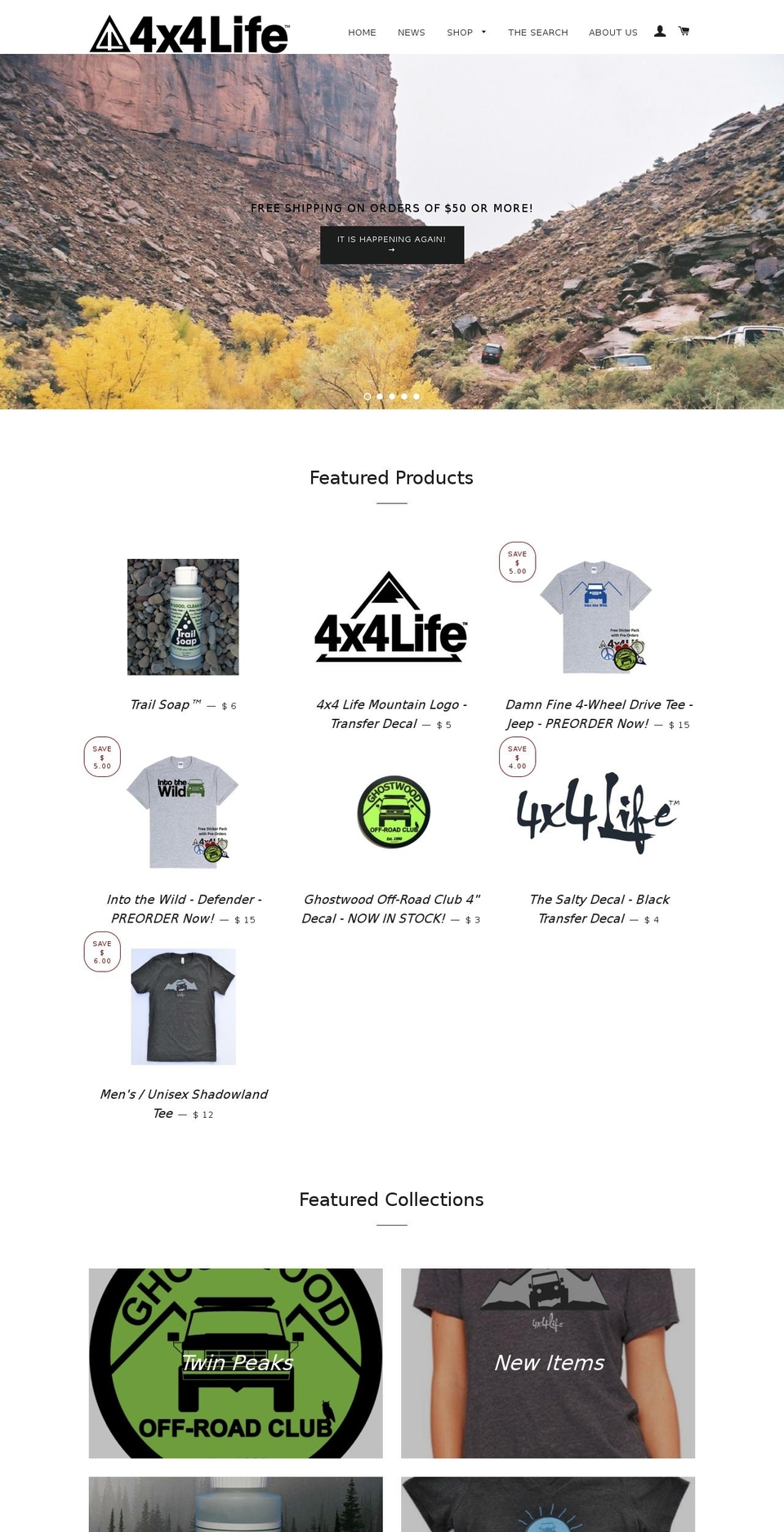 4x4soul.com shopify website screenshot