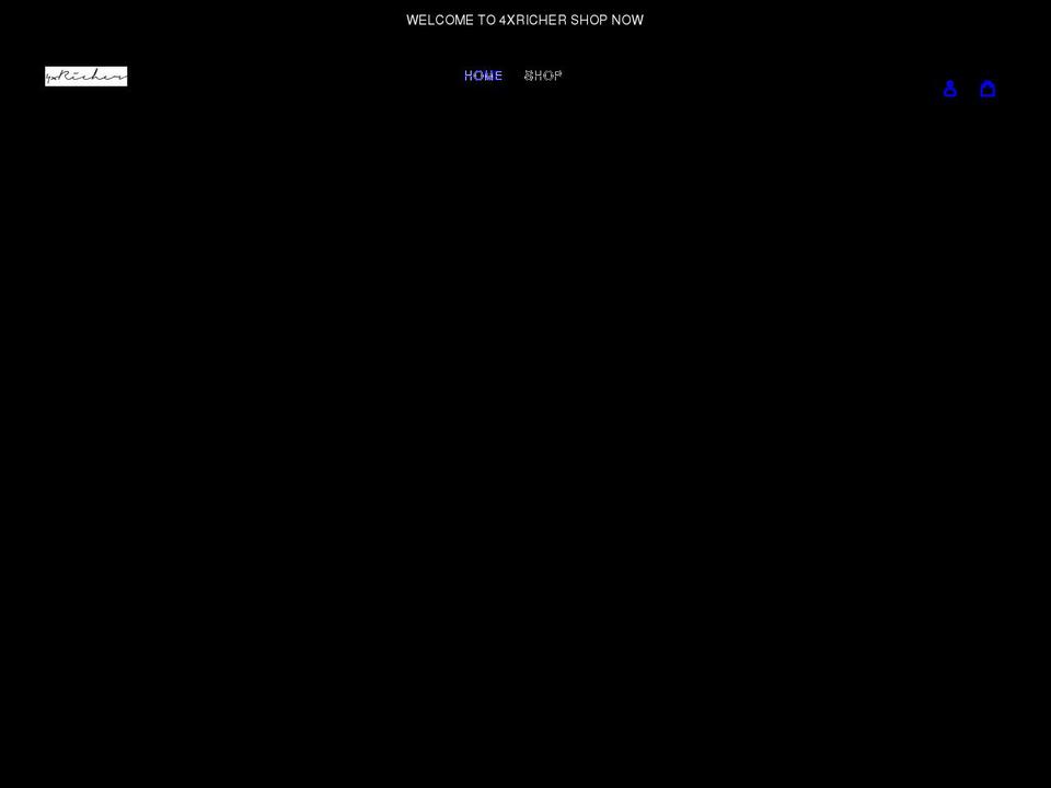 4xricher.com shopify website screenshot