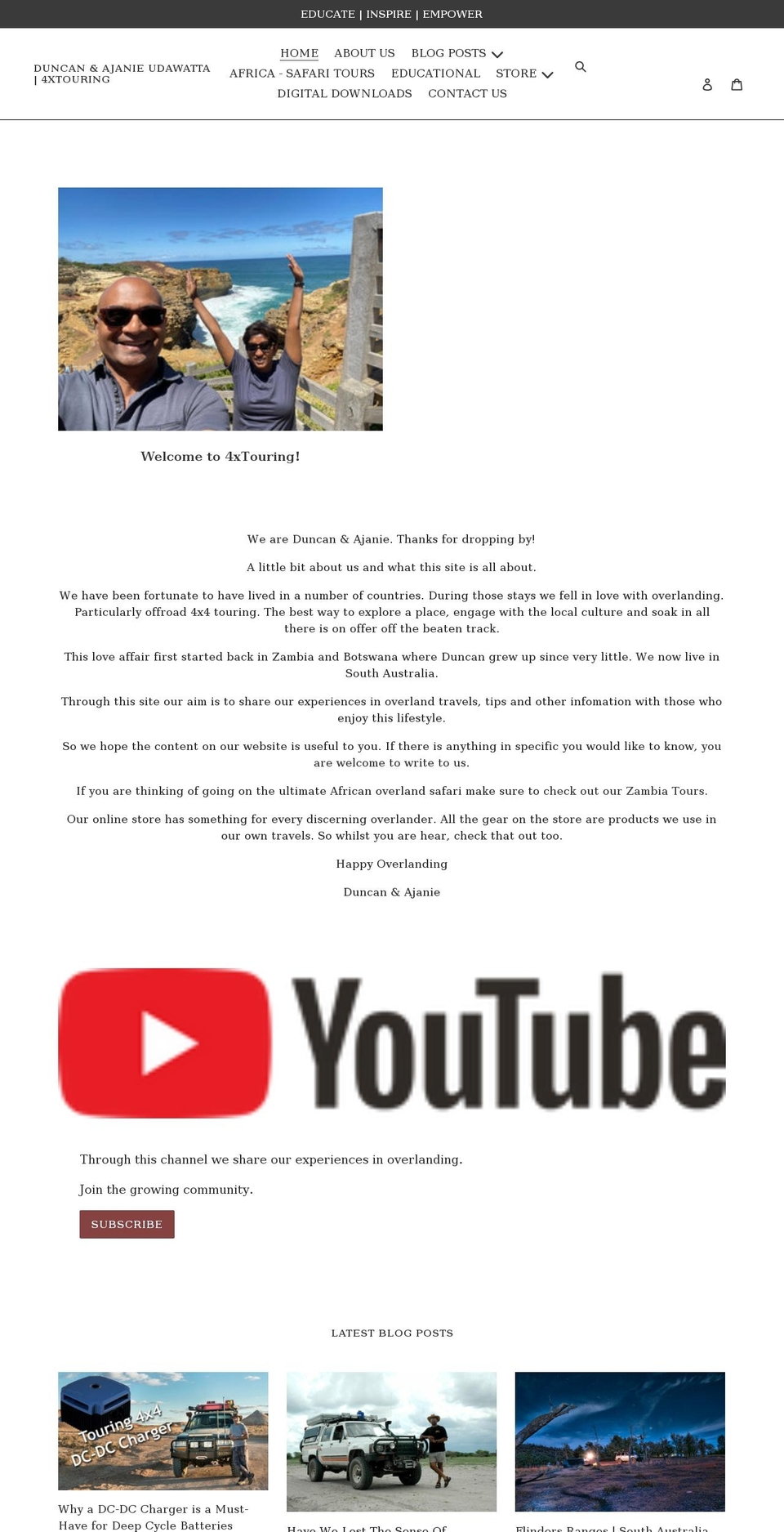 4xtouring.com shopify website screenshot