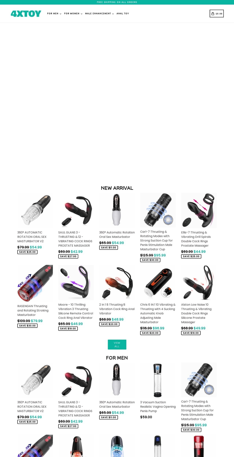 Copie de anass theme Shopify theme site example 4xtoy.com