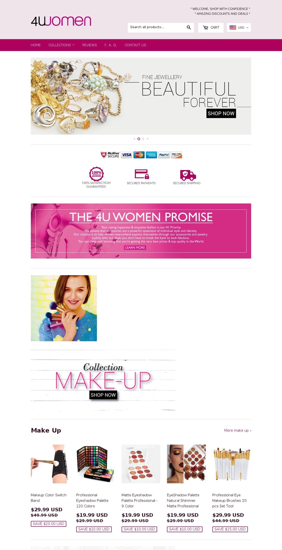 4youwomen.com — Shopify storefront screenshot