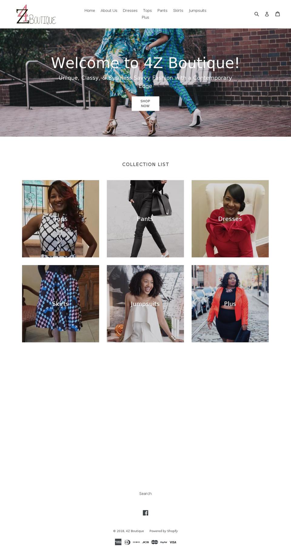 4zboutique.com — Shopify storefront screenshot