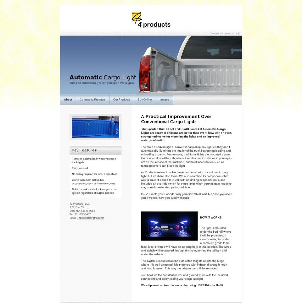 4zproducts.com shopify website screenshot