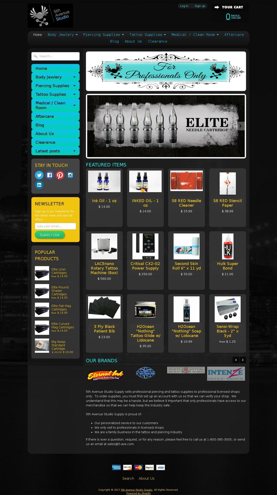 5-ave.com shopify website screenshot