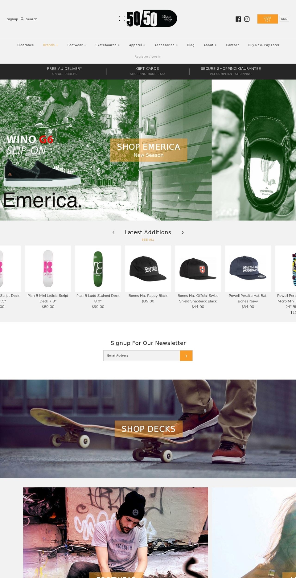 50-50.com.au shopify website screenshot