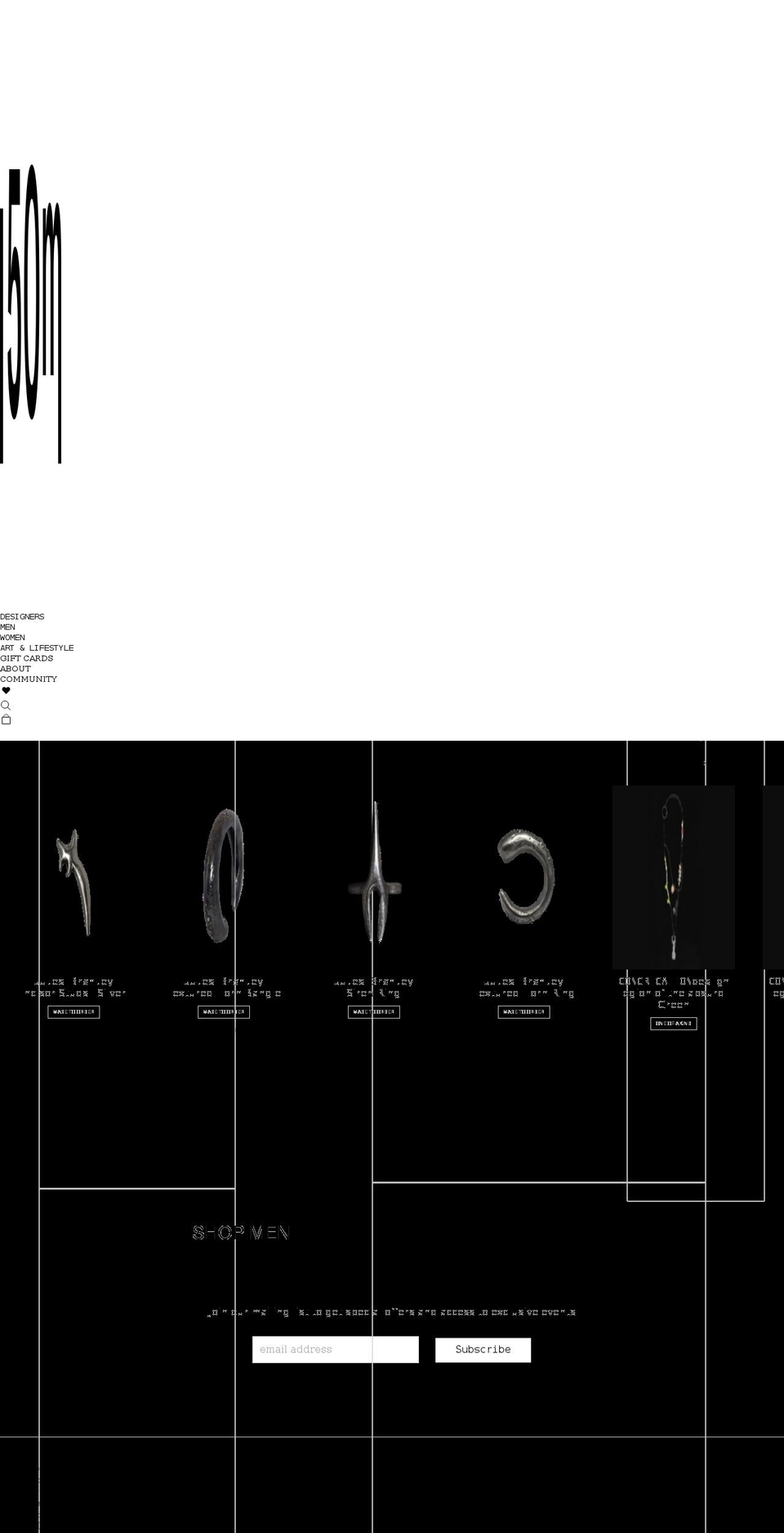 50-m.com shopify website screenshot