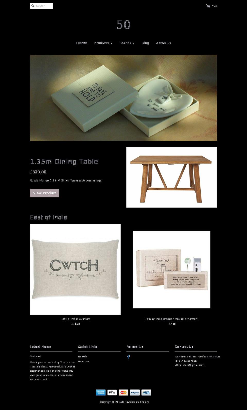 50-online.com shopify website screenshot
