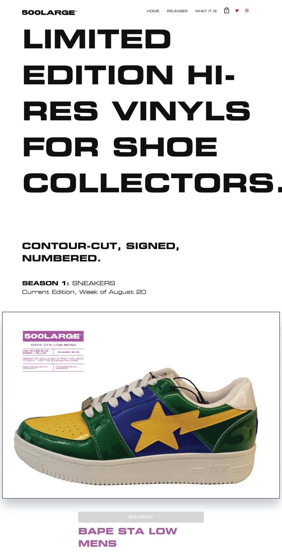 500large.com — Shopify storefront screenshot