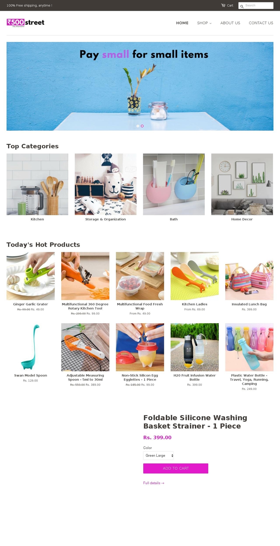500street.com — Shopify storefront screenshot