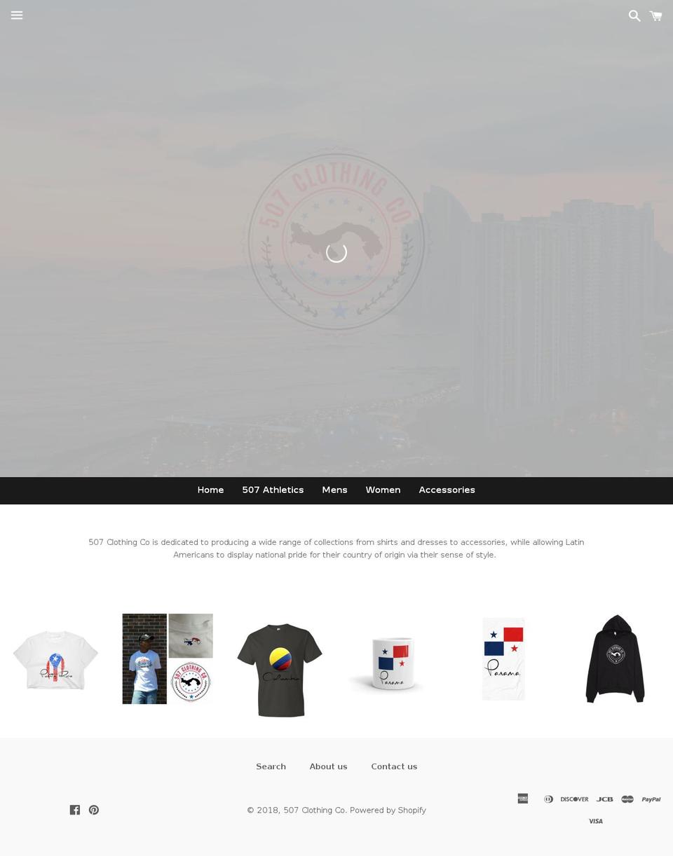 507clothingco.com — Shopify storefront screenshot