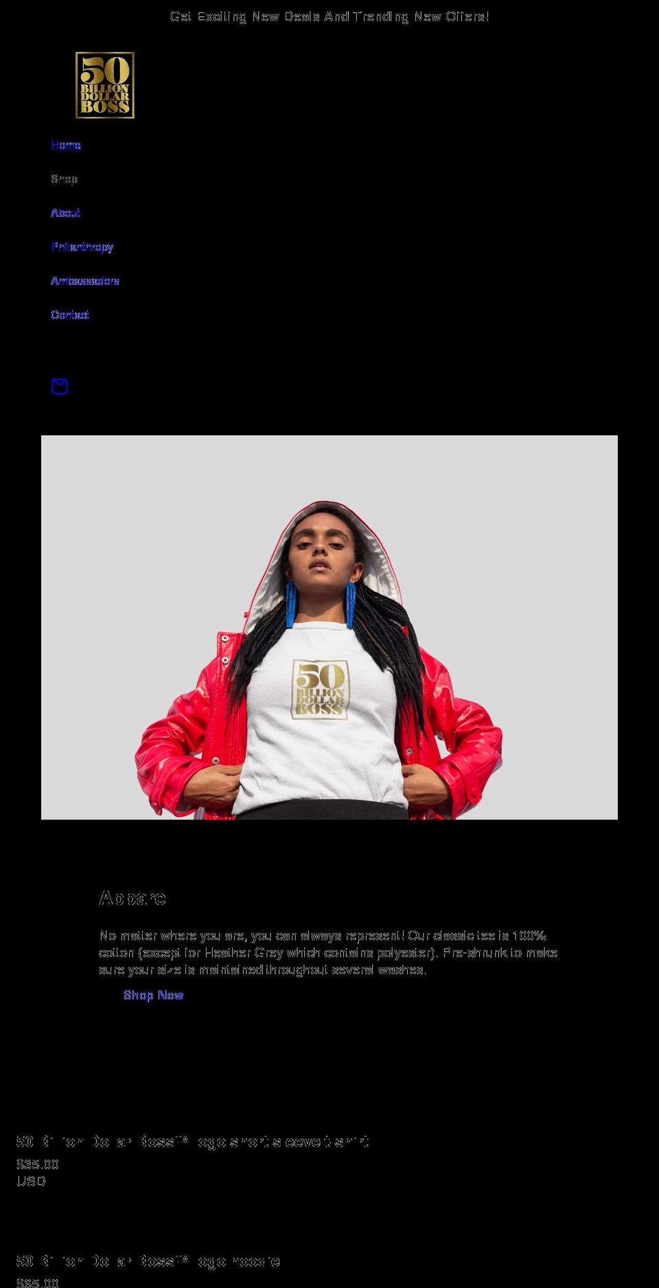 50bdb.com shopify website screenshot