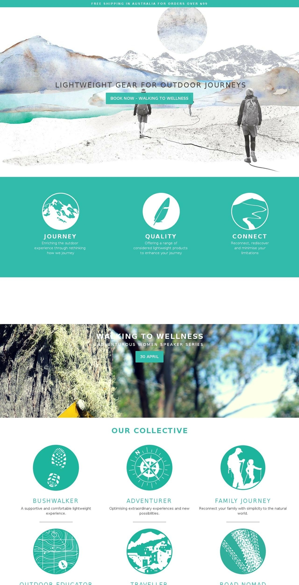 50dayslightweightjourneys.com shopify website screenshot