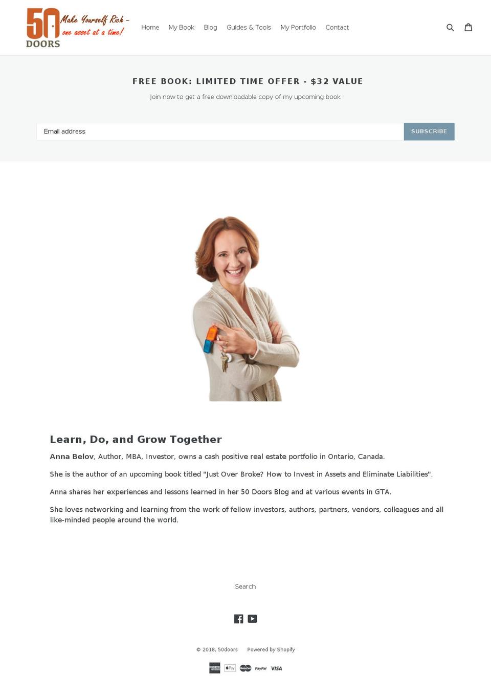 50doors.com — Shopify storefront screenshot