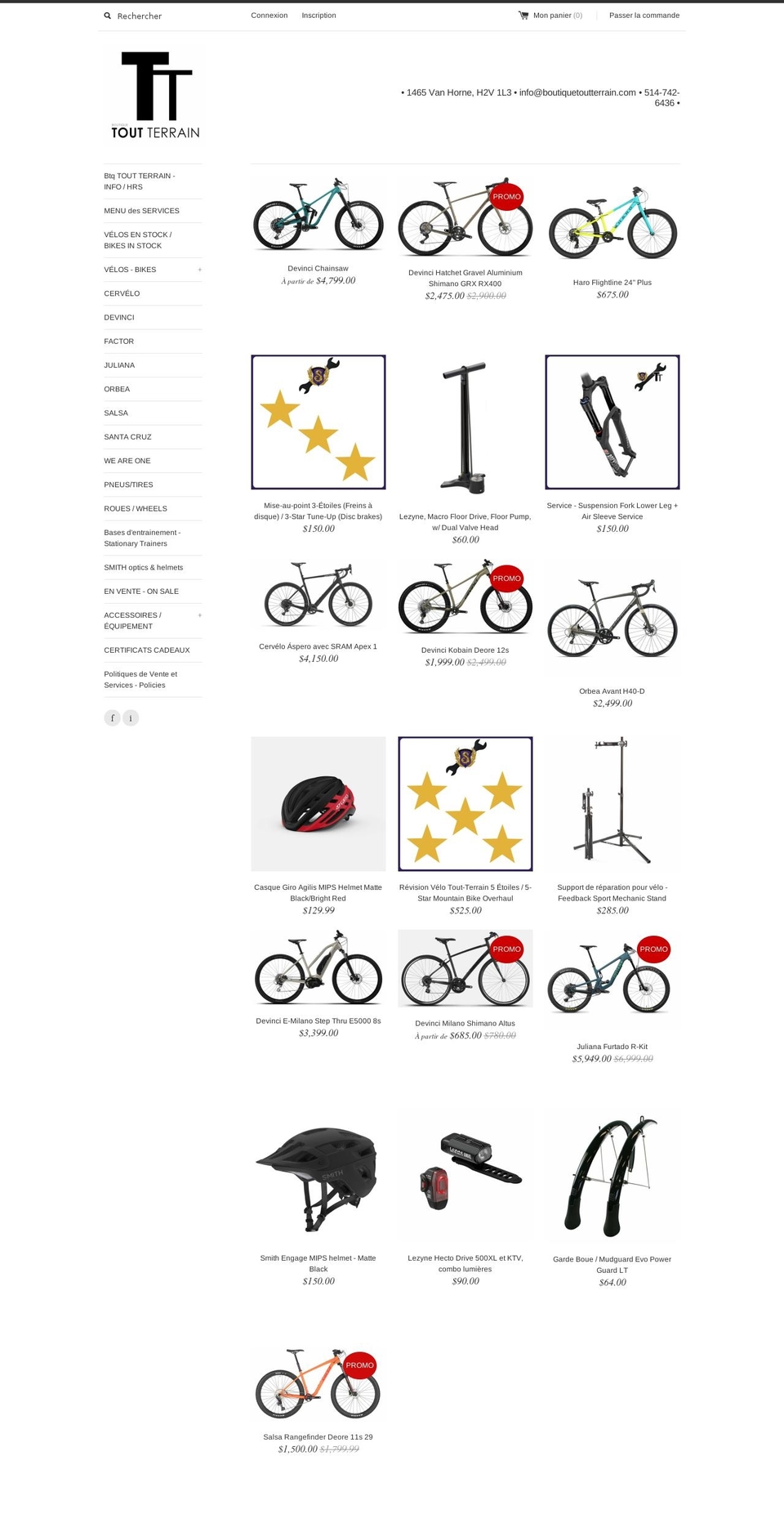 514.boutiquetoutterrain.com shopify website screenshot