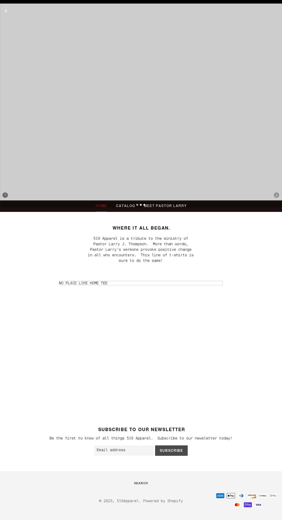 519apparel.com shopify website screenshot