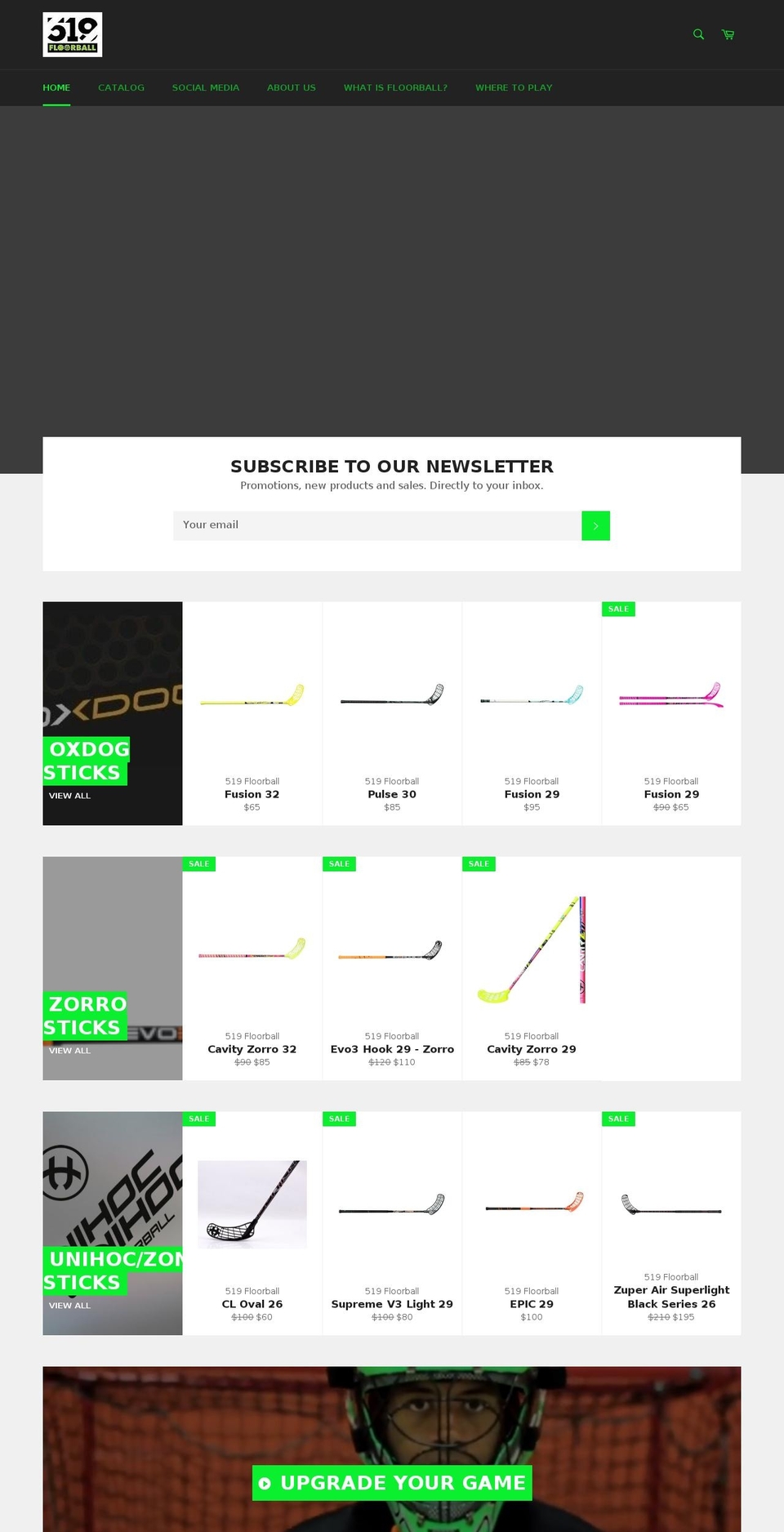519floorball.com shopify website screenshot