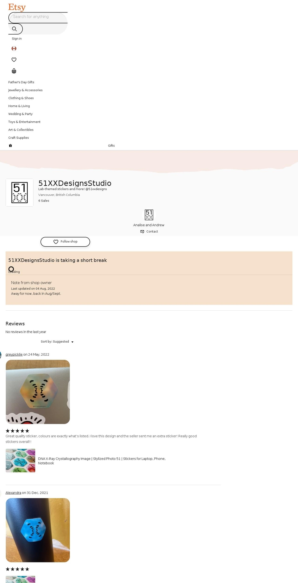 51xxdesigns.com — Shopify storefront screenshot