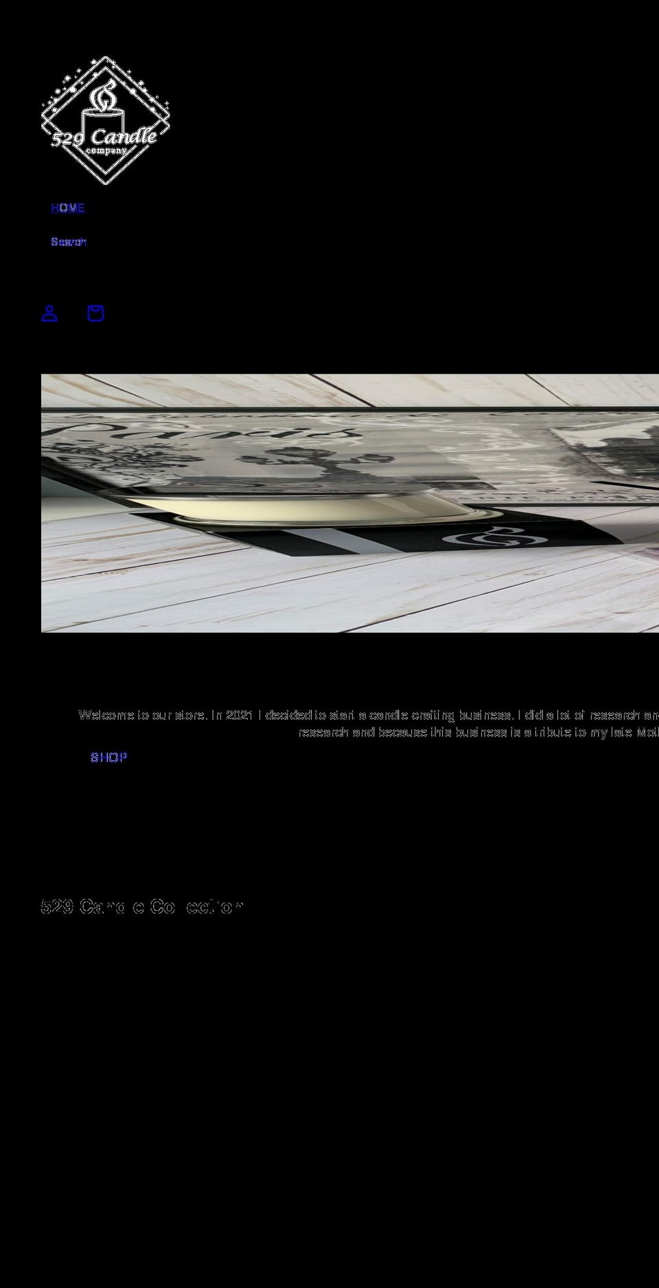 529candleco.com shopify website screenshot