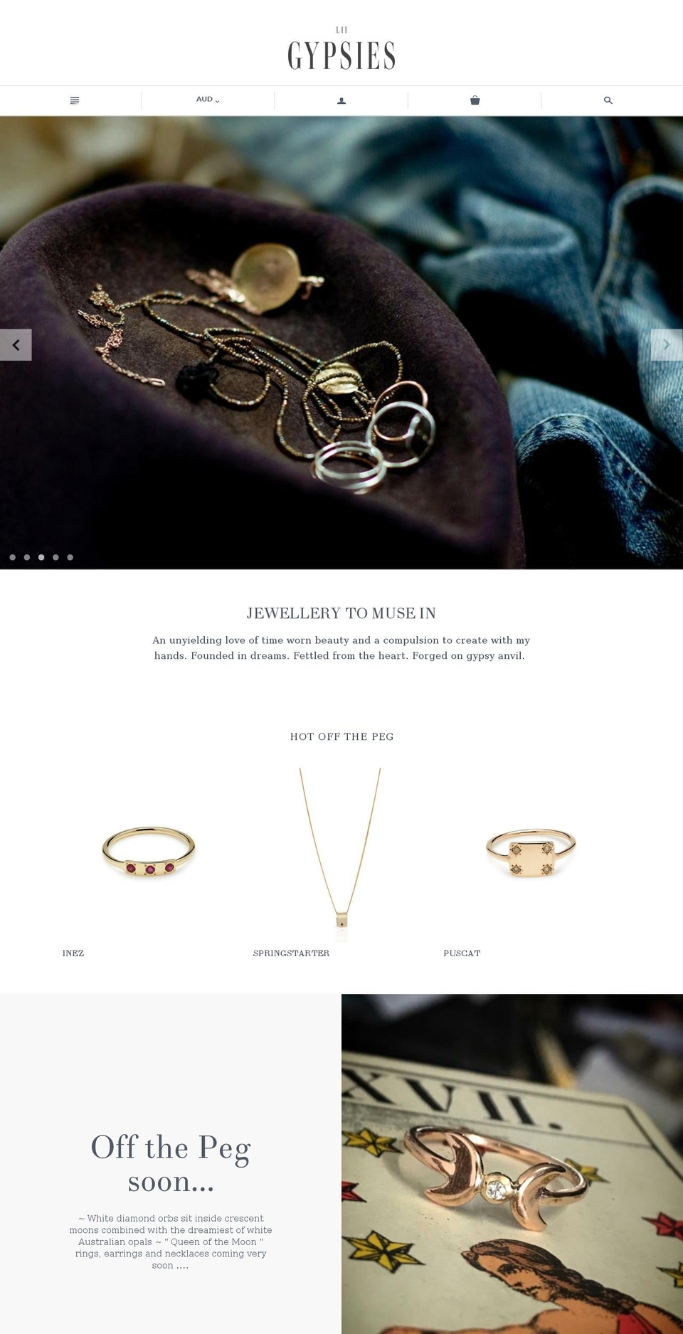 52gypsies.com — Shopify storefront screenshot