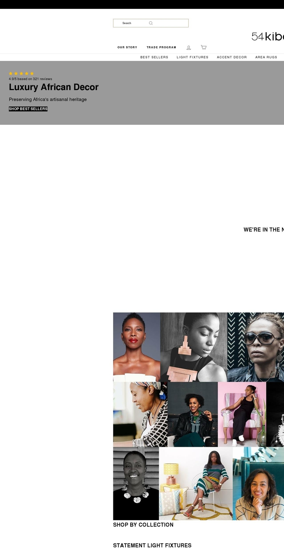 nsaaba theme Shopify theme site example 54kibo.com
