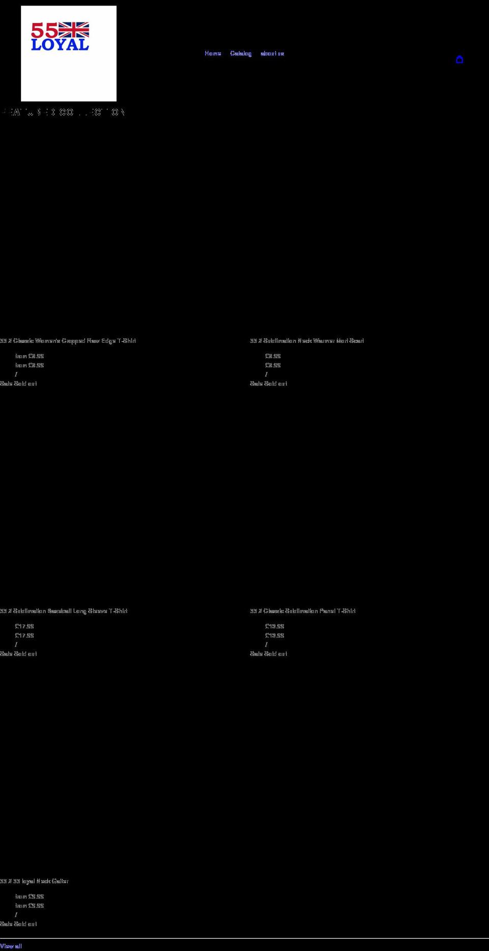 55loyal.com shopify website screenshot