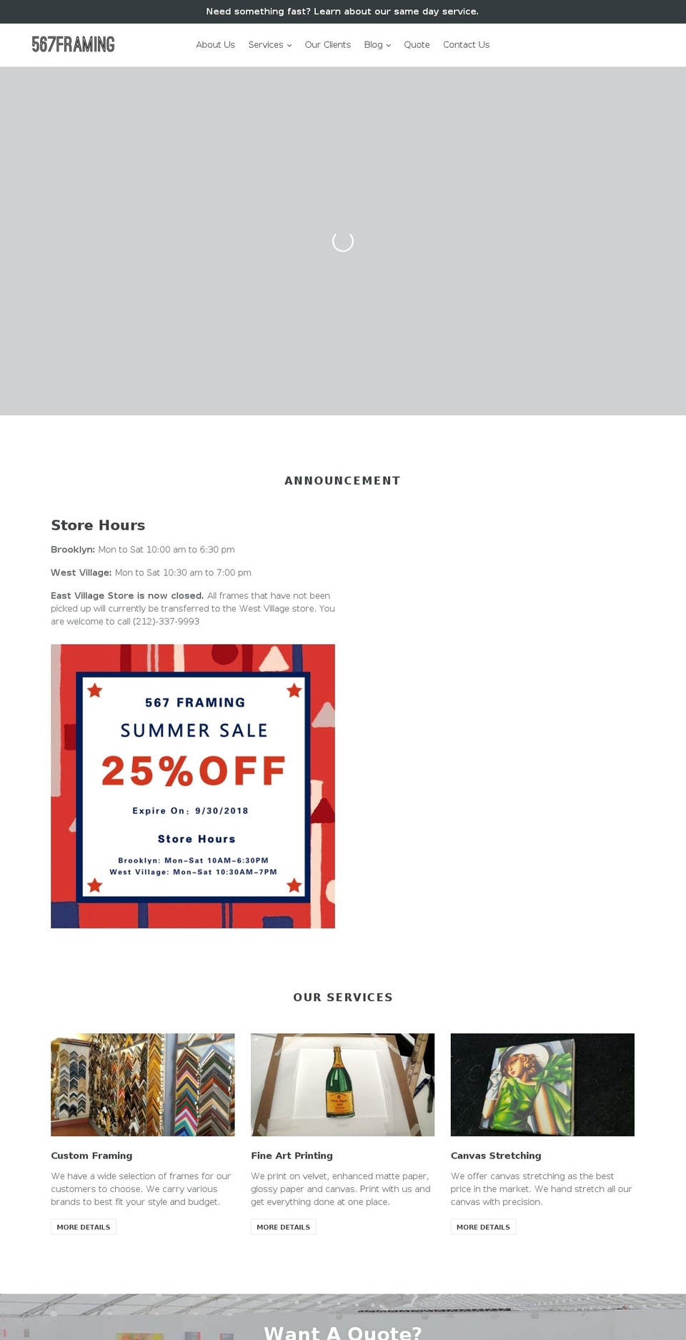 567global.com — Shopify storefront screenshot