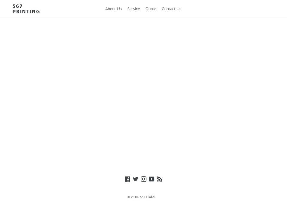 567printing.com — Shopify storefront screenshot