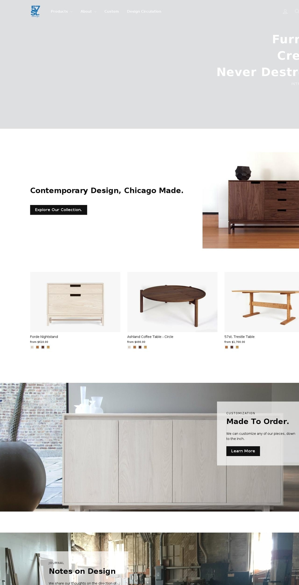 Split with Installments message Shopify theme site example 57stdesign.com