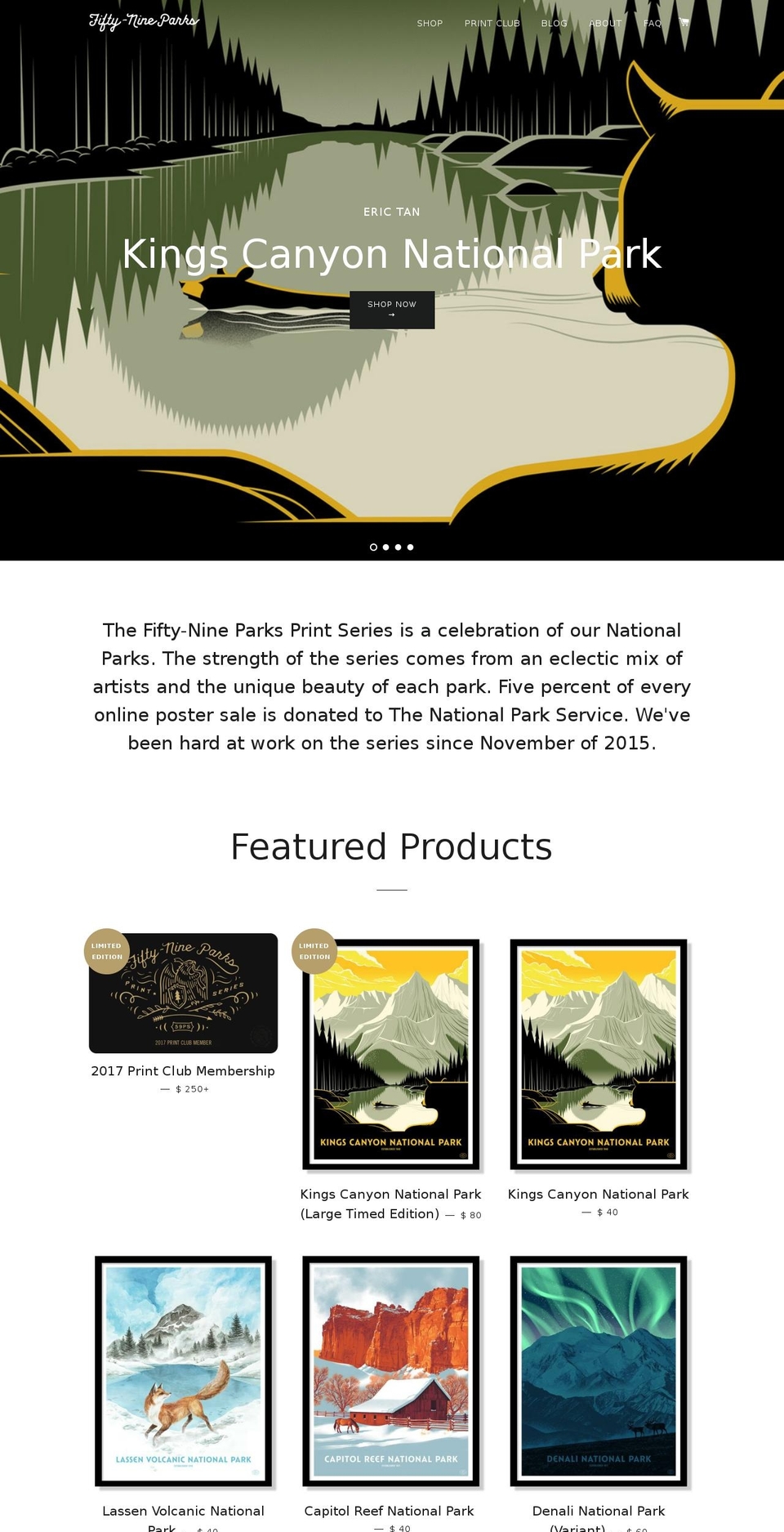 Brooklyn Shopify theme site example 59parks.net