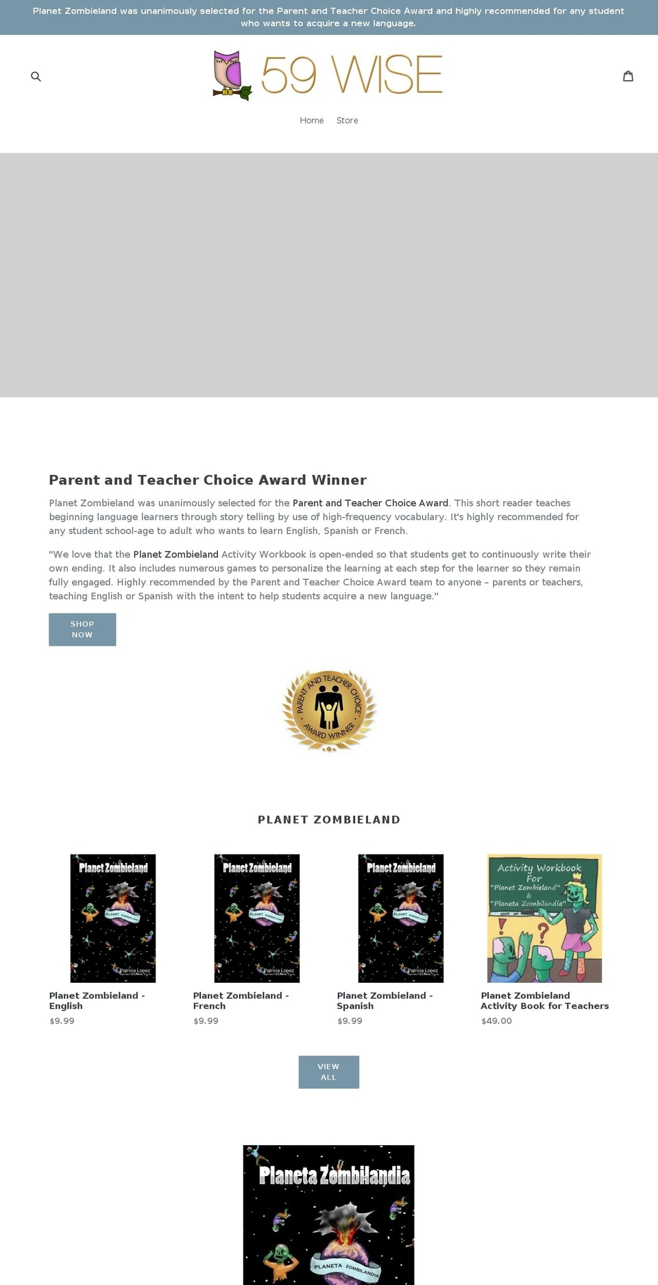 59wise.com — Shopify storefront screenshot