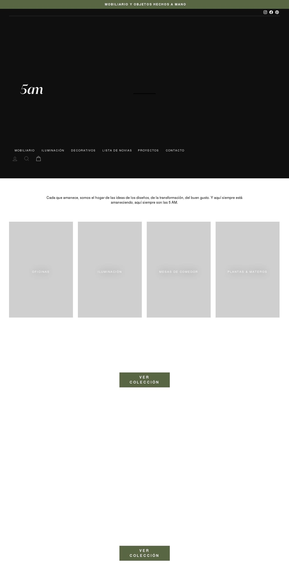 5am.com.co shopify website screenshot